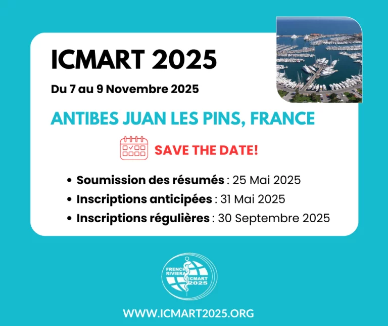 ICMART 38e Congrès Mondial d'Acupuncture Médicale du 7 au 9 novembre 2025 à Antibes Juan Les Pins, France