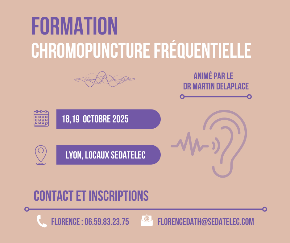 Formation Chromopuncture Fréquentielle animé par le Dr martin Deplace le 18 et 19 Octobre 2025