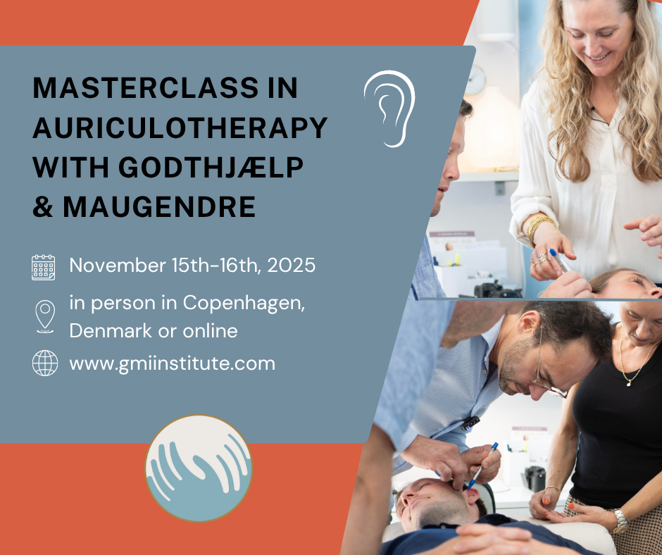 MASTERCLASS in Auriculotherapy - November course Saturday and Sunday the 15th and 16th November 2025 WEBINAR and ATTENDANCE