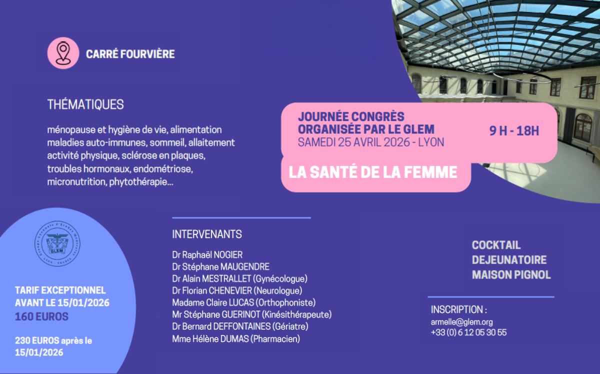 Lire la suite à propos de l’article Journée Congrès Santé de la Femme organisée par le GLEM