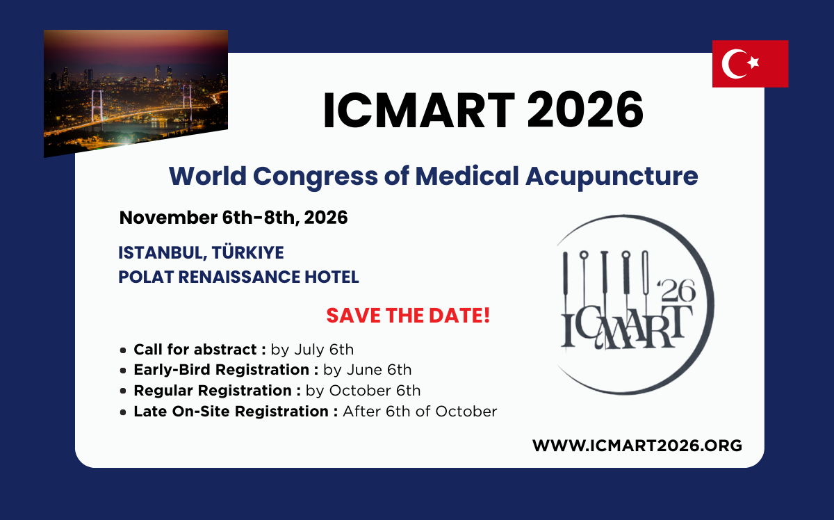 Read more about the article 39th ICMART World Medical Acupuncture Congress
