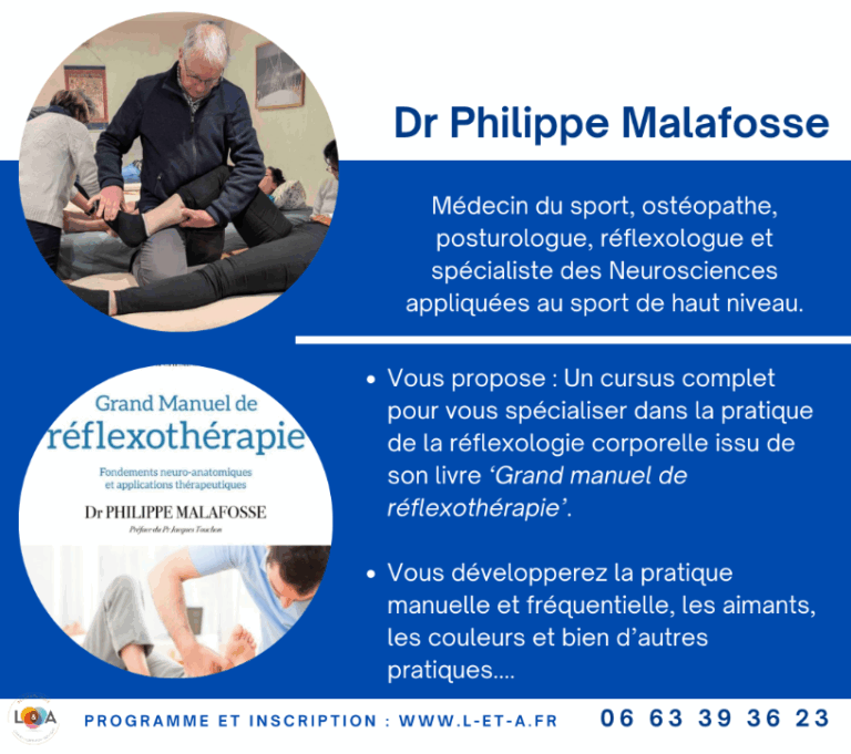 Formation Neuro‑Réflexothérapie animée par Philippe Malafosse au Gîte Les Griffouls (Aude) : approfondissement des techniques réflexes et neurologiques pour praticiens